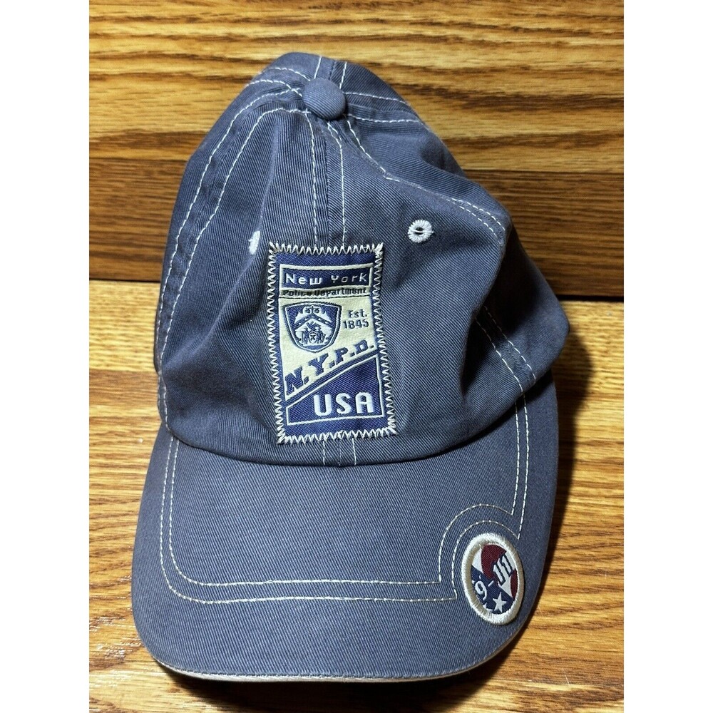 City of New York Police Department Dept Foundation NYPD Baseball Hat Cap Used